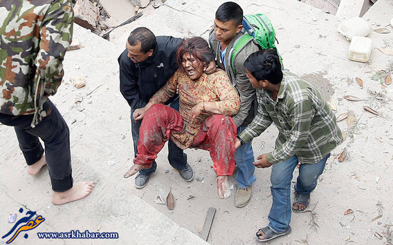 تصاویر دلخراش از زلزله نپال (عکس)