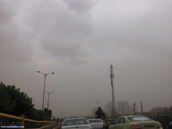 تصاویر: طوفان شن در تهران