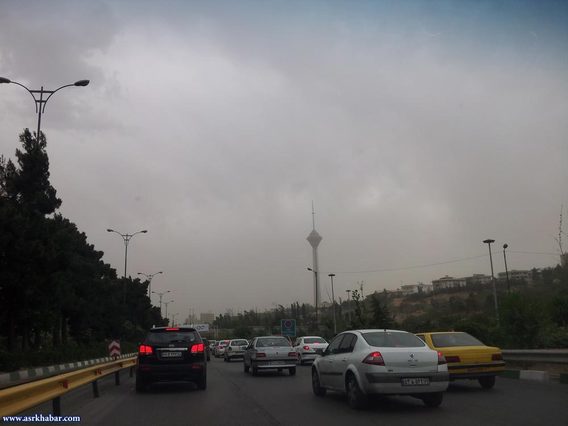 تصاویر: طوفان شن در تهران