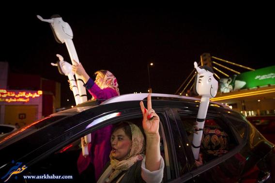 جشن هسته ای در خیابان های ایران (عکس)
