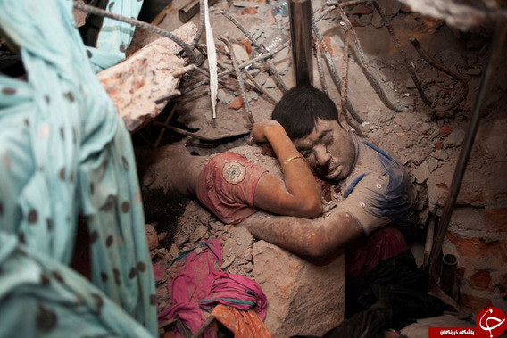 زن و شوهر هندی زیر آوار تخریب یک کارخانه
