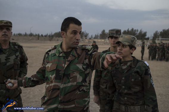 پادگان آموزشي ارتش زنان سوريه (عكس)