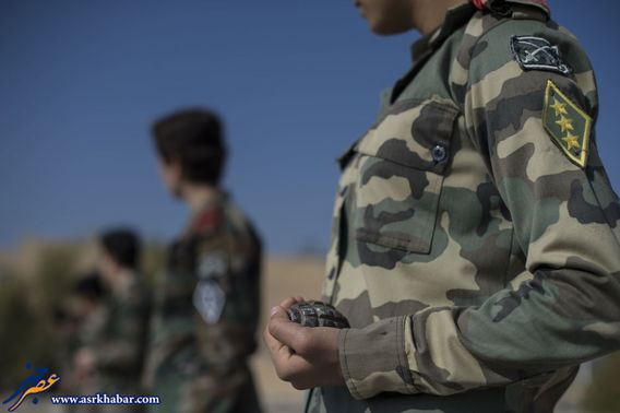 پادگان آموزشي ارتش زنان سوريه (عكس)