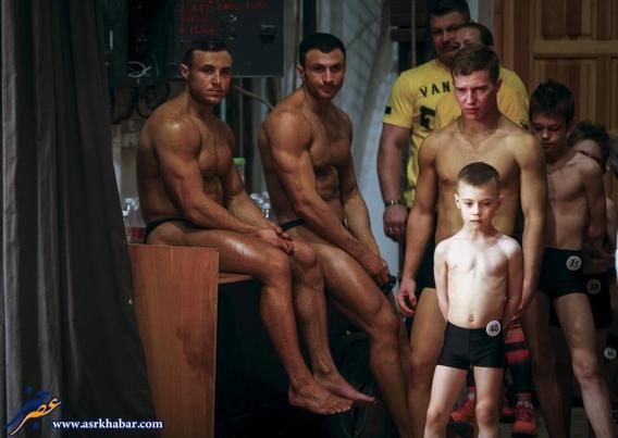 تصاویر جالب از مسابقه زیبایی اندام مردان روسیه