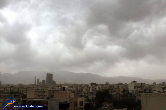 طوفان و گرد و خاک در تهران (عکس)
