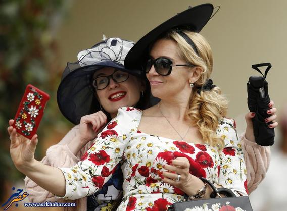تصاویر عجیب ترین کلاه های زنانه در مراسم انگلیسی