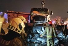 تصادف زنجیره‌ای ۴۰ خودرو در آزادراه زنجان ـ قزوین