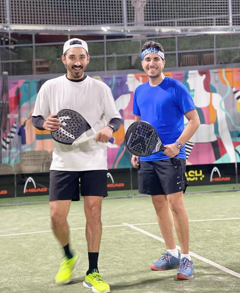 عکس‌| ورزش جدید رضا قوچان نژاد در جزیره لاکچری امارات