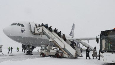 برف برخی پروازهای فرودگاه مهرآباد را لغو کرد