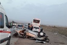 تصادف زنجیره‌ای در جنوب کرمان/ ٧ نفر مصدوم شدند