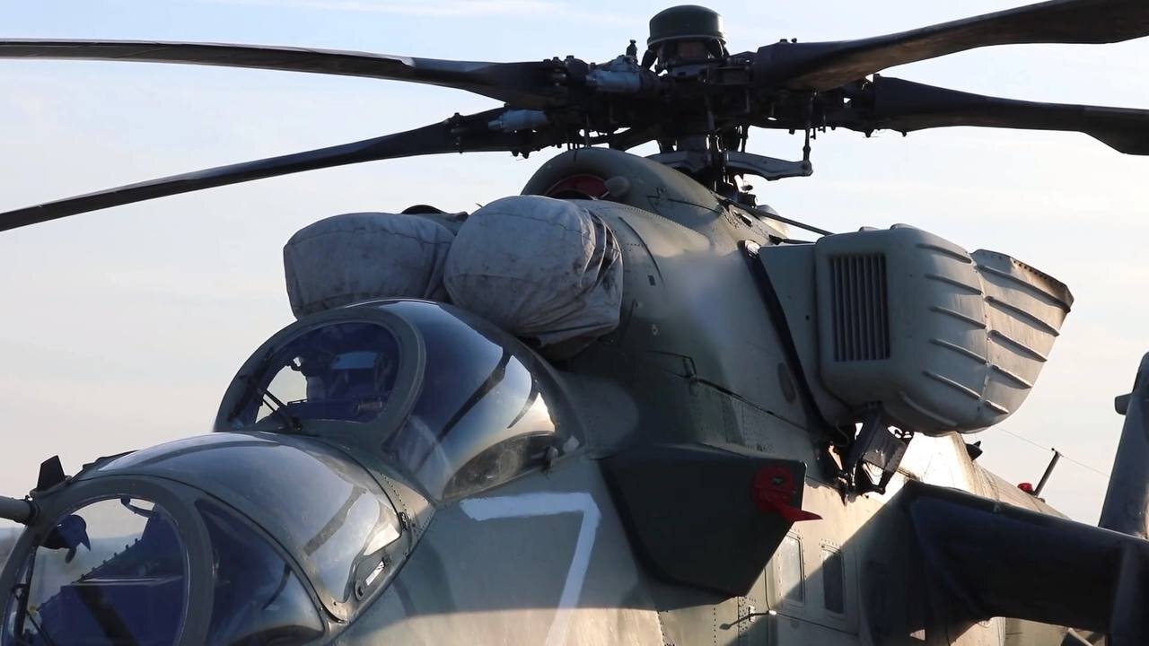 تصاویری جدید از بالگرد تهاجمی روسیه حین مأموریت