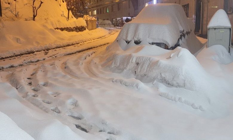 برکت برف قدیم به تهران برگشت/ این تصویر برف در پایتخت است!