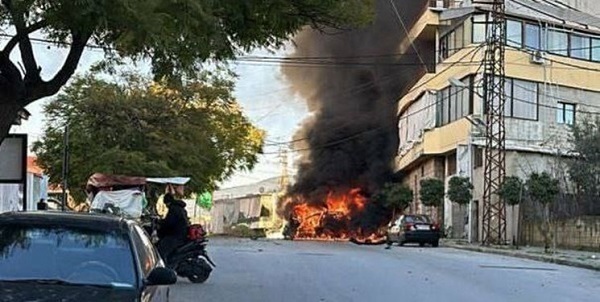 المیادین: حمله پهپادی اسرائیل به خودرویی در شهر النبطیه لبنان