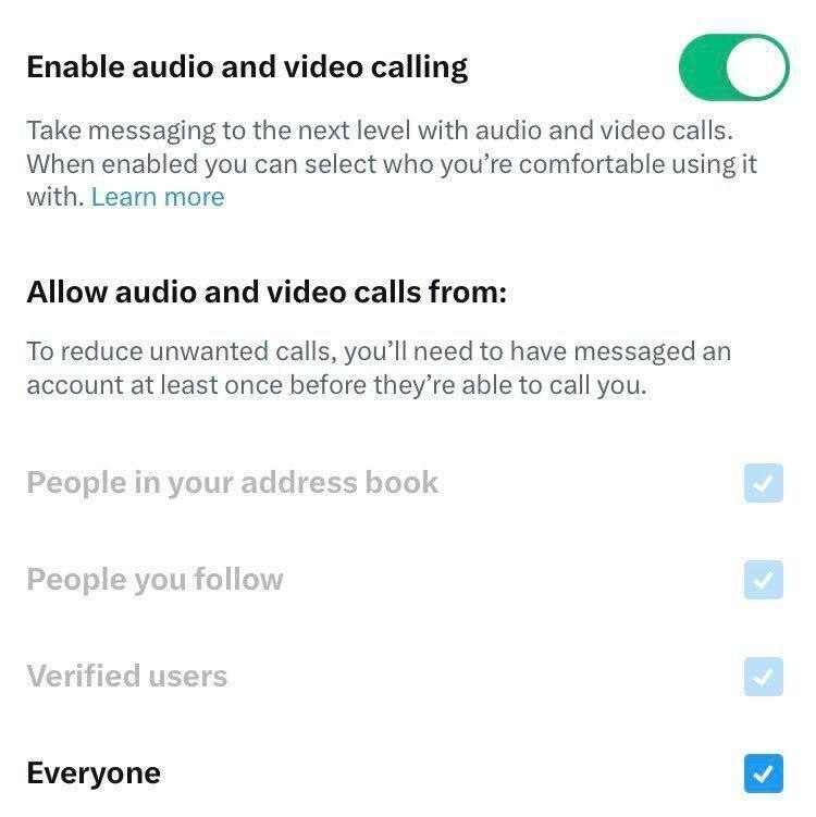 تماس صوتی و تصویری برای تمام کاربران توییتر فعال شد