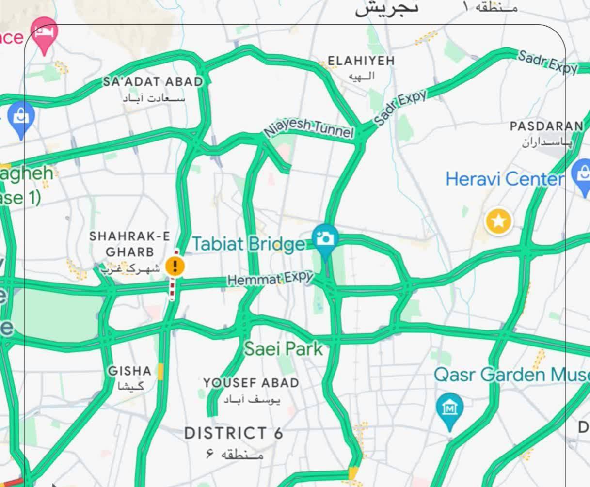 ترافیک چهارشنبه‌سوری فروکش کرد؟(عکس)