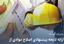  ارائه لایحه پیشنهادی اصلاح ​موادی از قانون کار برای تعیین مزد کارگران 