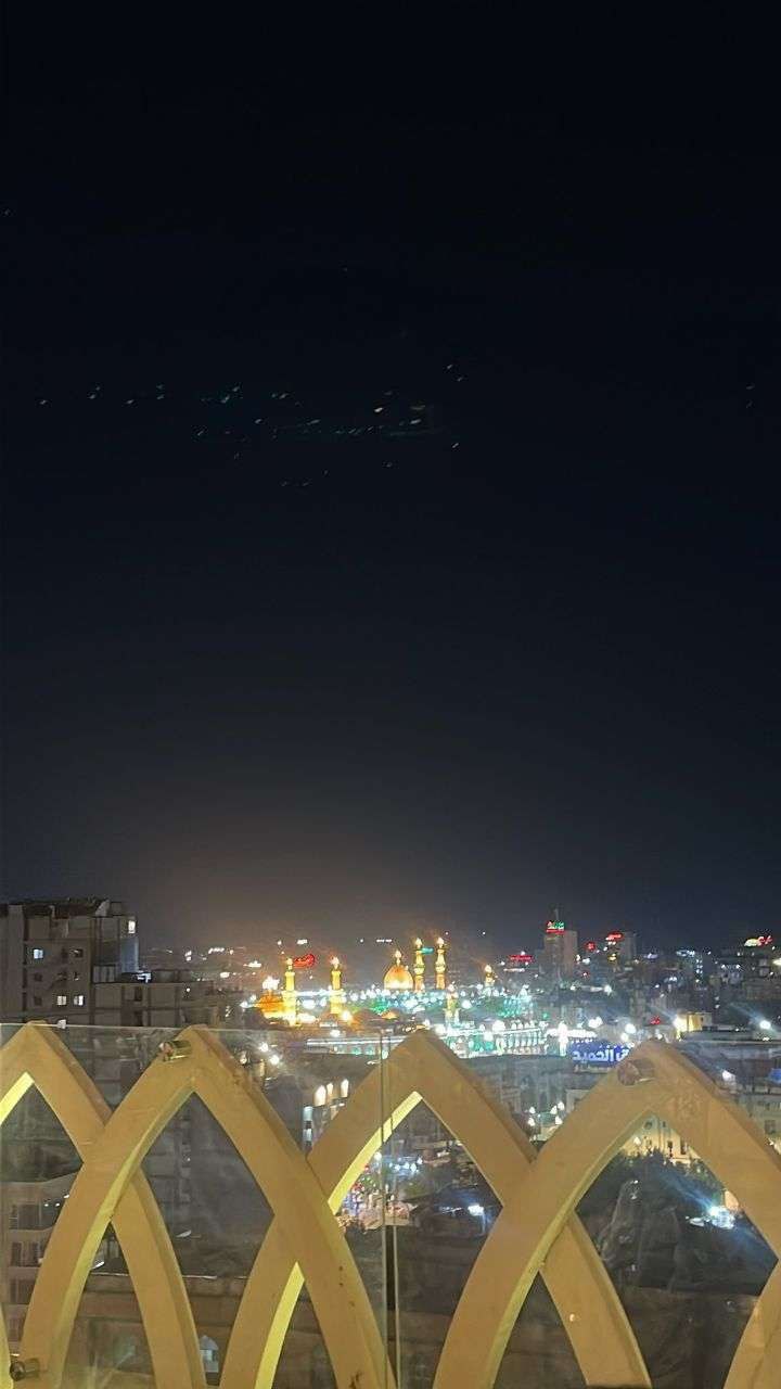 تصویری از انبوه پهپادهای ایران بر فراز آسمان کربلا