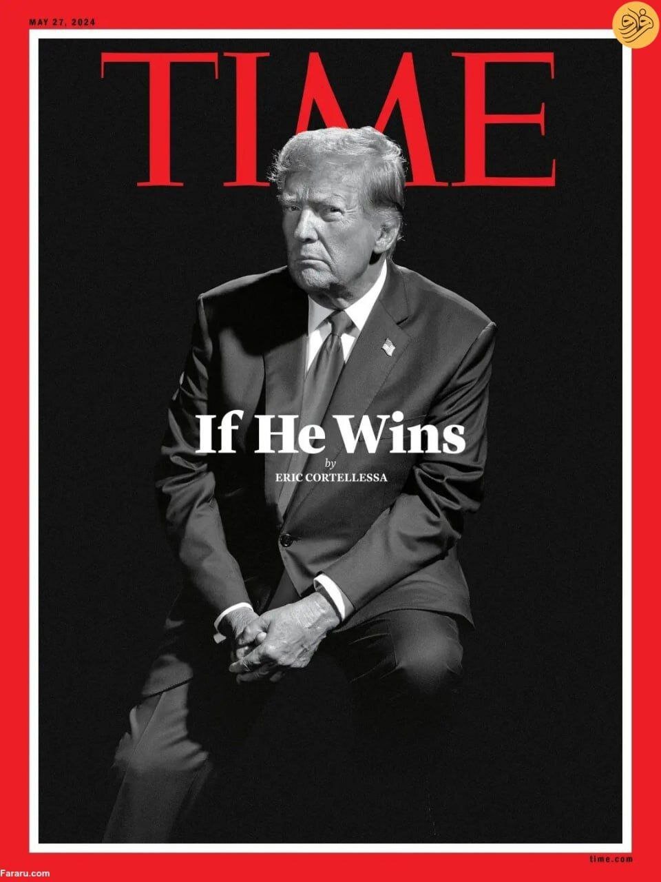 عکس | تصویری از دونالد ترامپ روی مجله تایم؛ اگر او پیروز شود