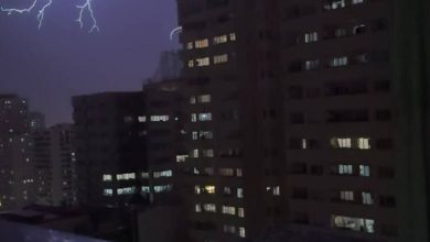 شکار لحظه رعد و برق در آسمان تهران(عکس