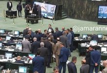 عکسی از خوش و بش قالیباف و رقیبش قبل از انتخابات هیات رئیسه مجلس