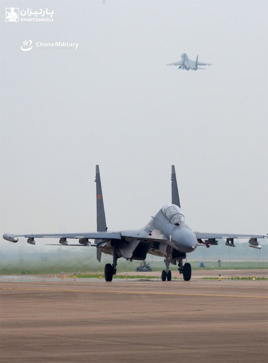 تصاویر | جنگنده‎های سوخو-۳۰ نیروی هوایی چین
