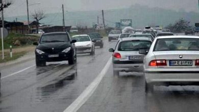 ترافیک نیمه‌سنگین در ۱۰ محور اطراف پایتخت و منتهی به شمال/ بارش باران در جاده‌های ۱۰ استان