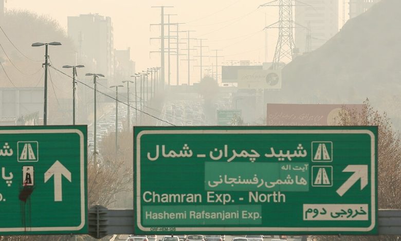 هشدار نارنجی آلودگی هوا در تهران