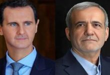 تماس تلفنی بشار اسد با پزشکیان و تأکید بر تقویت روابط دوجانبه
