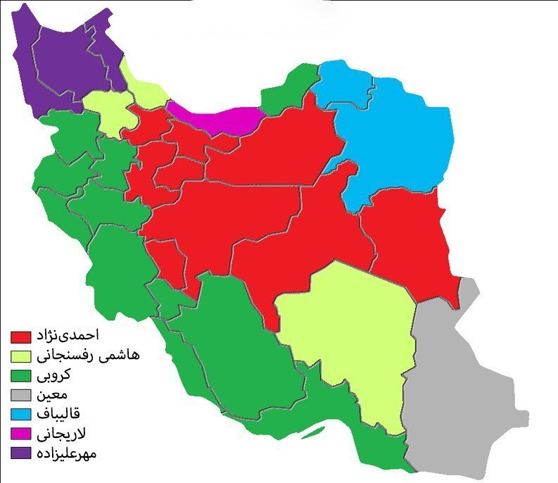 آمار جالب از رأی احمدی نژاد، هاشمی، قالیباف و کروبی در انتخابات سال ۸۴ /رأی پزشکیان در چند استان بیشتر از آراء جلیلی بود؟