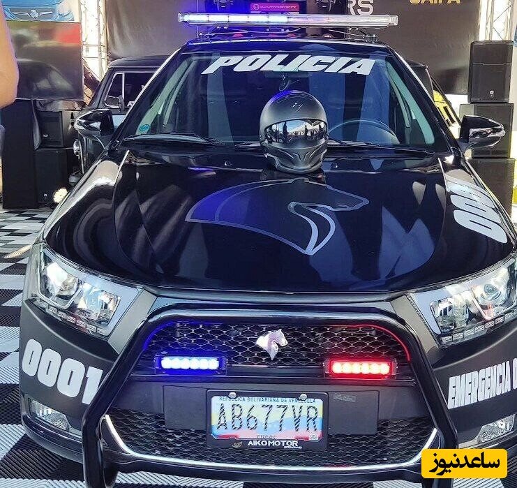 عکس | خودروی ایرانی که در یک کشور خارجی ماشین پلیس شده است!