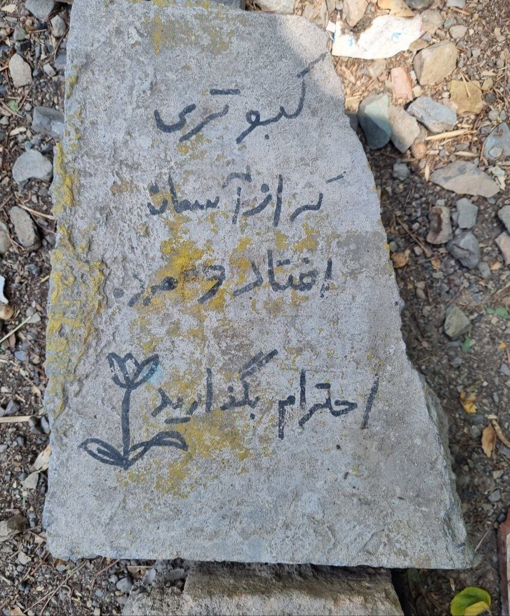 عکس | تصویر پربازدید از متفاوت‌ترین سنگ قبر در ایران