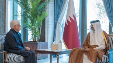 گفت‌وگوی معاون اول رئیس جمهور و امیر قطر در دوحه