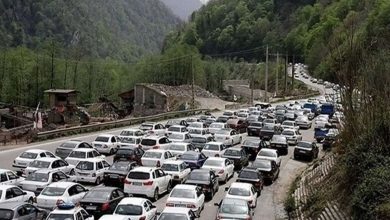 پلیس راه: ترافیک ۶ کیلومتری در آزاد راه تهران- شمال/ تردد خودروها از چالوس به کرج ممنوع شد