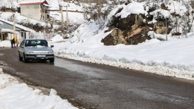 بارش برف در جاده‌های ۶ استان/ بارش برف شدید در این محور