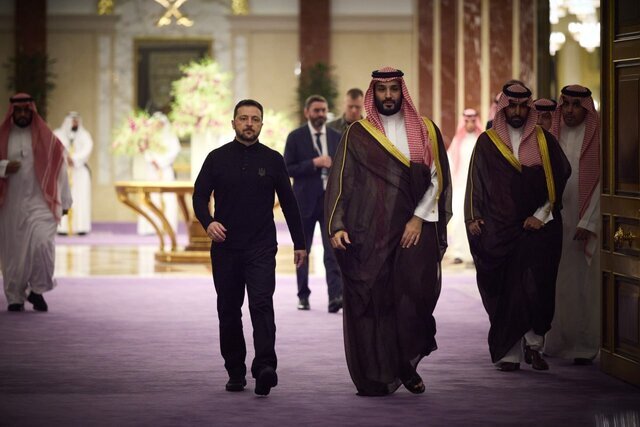 بن سلمان با روبیو و زلنسکی دیدار کرد