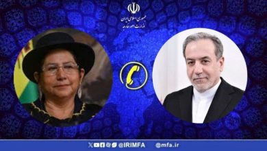 گفتگوی تلفنی وزیران امور خارجه جمهوری اسلامی ایران و بولیوی