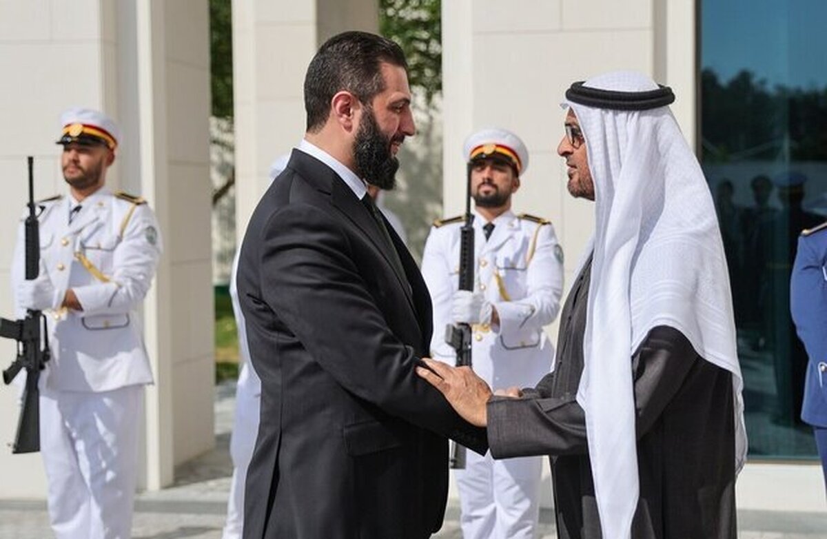 دیدار الجولانی با رئیس امارات در ابوظبی