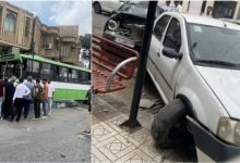 ببینید؛ تصادف به سبک GTA در کرمان