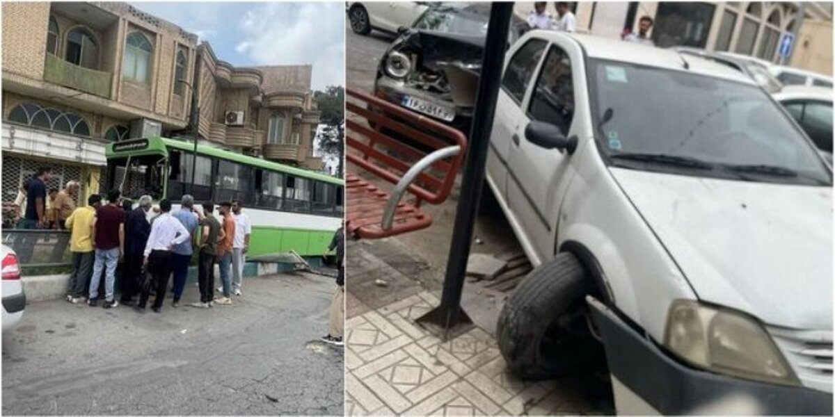ببینید؛ تصادف به سبک GTA در کرمان