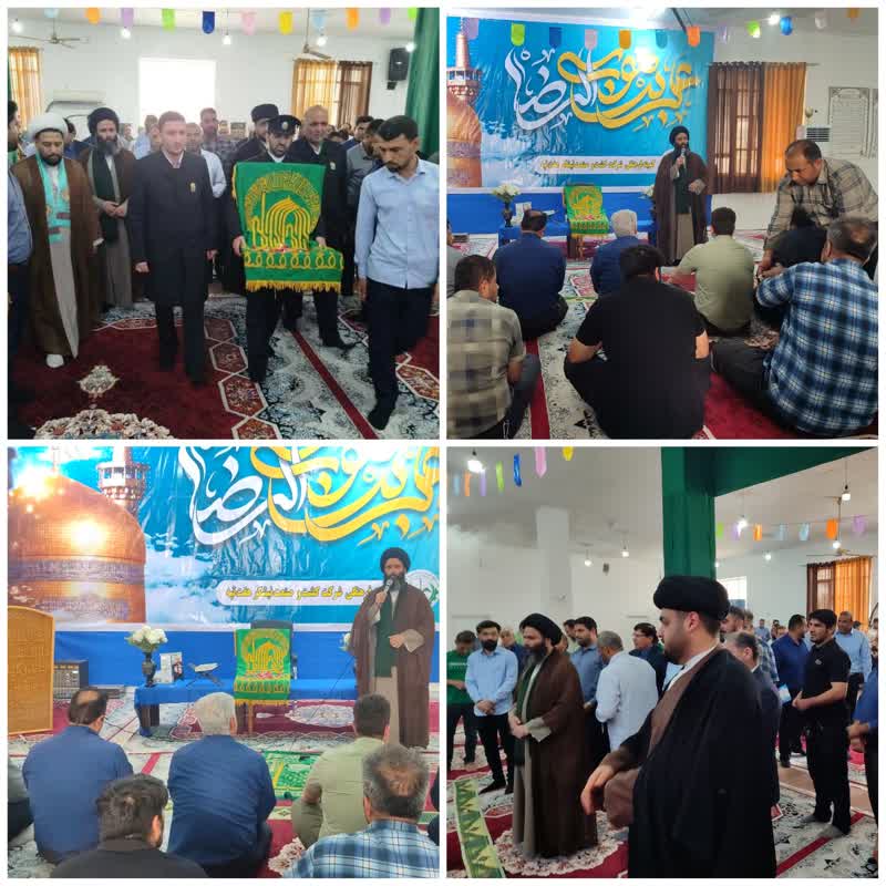 هفت‌تپه در ایام دهه کرامت حال و هوای امام رضایی گرفت