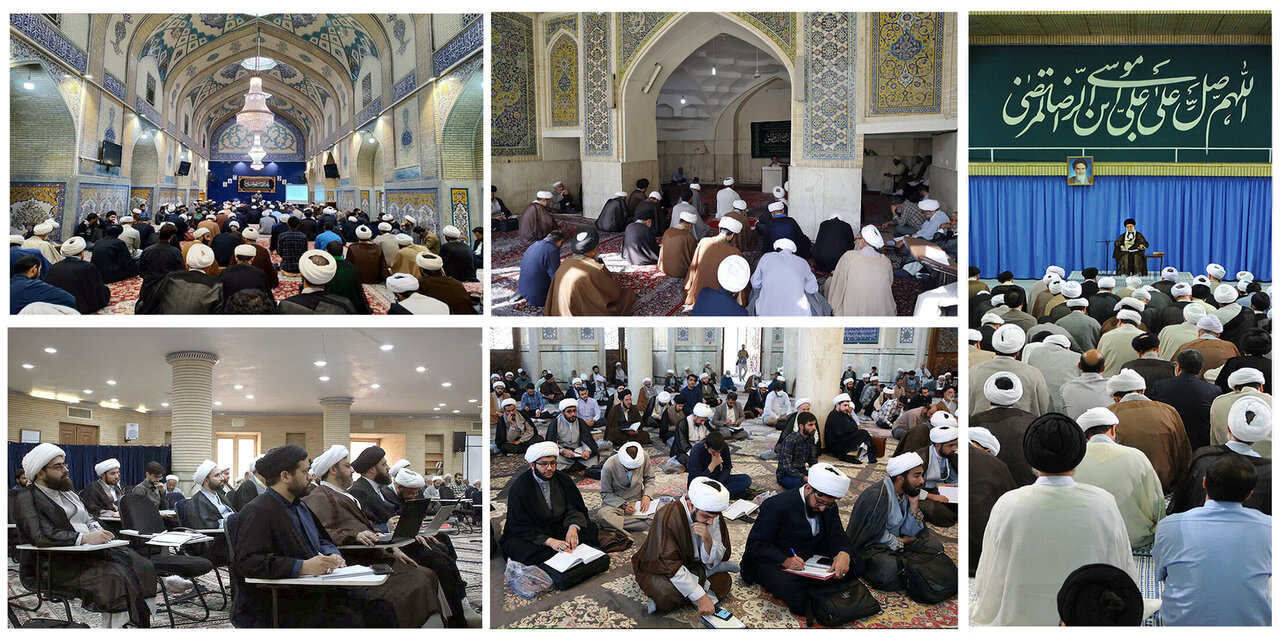 تحقق حوزه‌ی تمدن‌ساز با تربیت «مجاهد فرهنگیِ مهذّب» و «نوآور»؛ پیام رهبر انقلاب به همایش یکصدمین سال‌گشت بازتأسیس حوزه علمیه قم؛ الزامات حوزه «پیشرو و سرآمد»/ تشریح مهمترین وظیفه حوزه