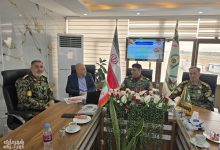 ديدار شهردار کهریزک با فرماندهان فراجا با موضوع دسترسی شهر به بزرگراه خلیج فارس+ عكس