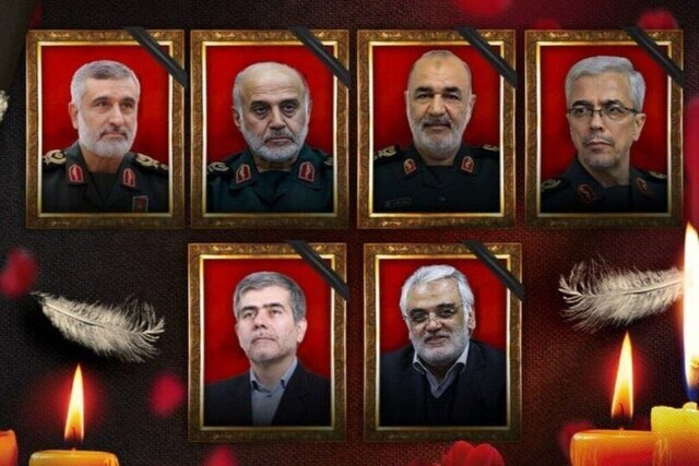 زمان برگزاری مراسم تشییع فرماندهان شهید نیروهای مسلح