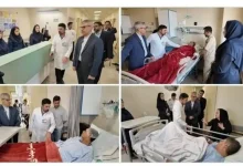 عیادت بقائی از تعدادی مجروحان حملات اسرائیل