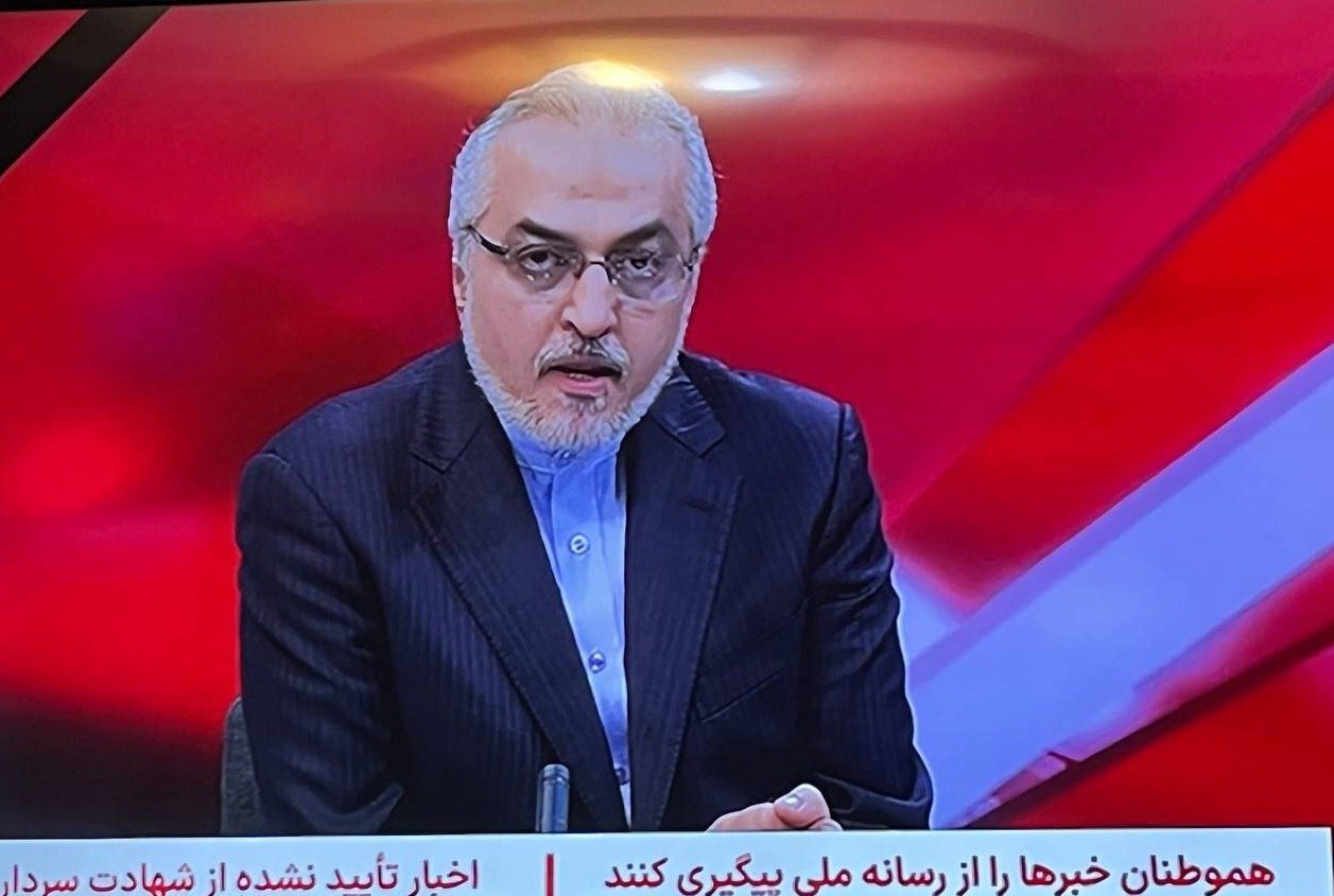 عکس | روبان مشکی بر کنار صفحه شبکه خبر نقش بست
