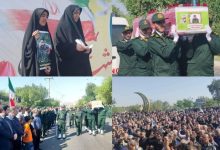تصاویری از تشییع پیکر شهید «مهدی حسینوند» در دزفول