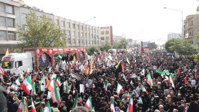 حضور وزیر اقتصاد و معاون رئیس‌جمهور در امور زنان و خانواده در مراسم تشییع شهدای اقتدار