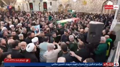 تصاویر تشییع سردار شهید سلامی در حرم حضرت عبدالعظیم حسنی(ع)