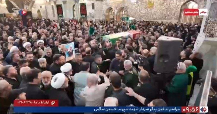 تصاویر تشییع سردار شهید سلامی در حرم حضرت عبدالعظیم حسنی(ع)