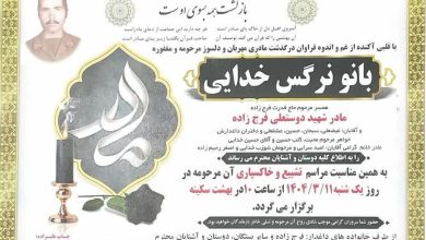 مادر شهید دوستعلی فرج زاده به فرزند شهیدش پیوست